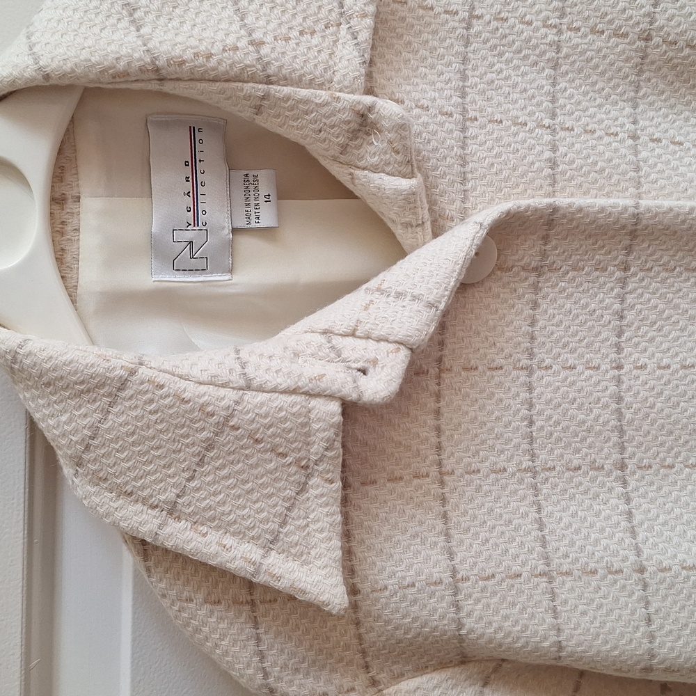 🎉 Host Pick! ✨️Vintage Nygard cream colored shacket - Picture 4 of 6